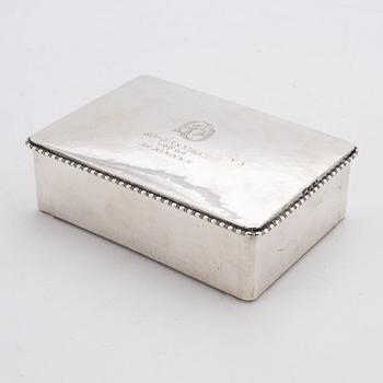 A silver cigarr box, Denmark, 1926.