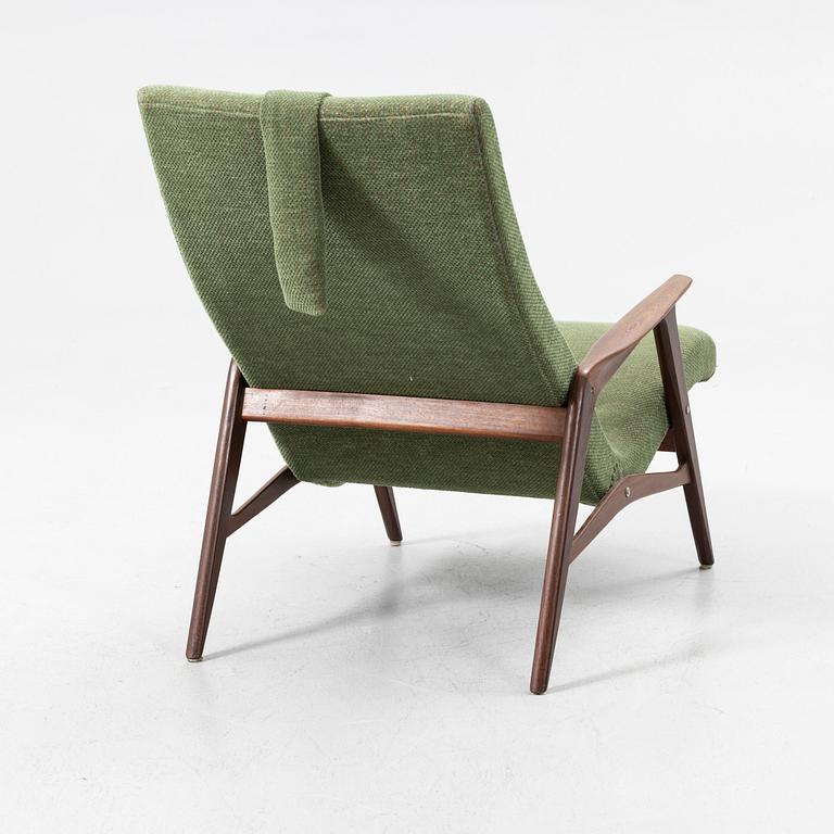 Vilstol/fåtölj, modell "Siesta", Jio Möbler, Sverige, 1960-tal.