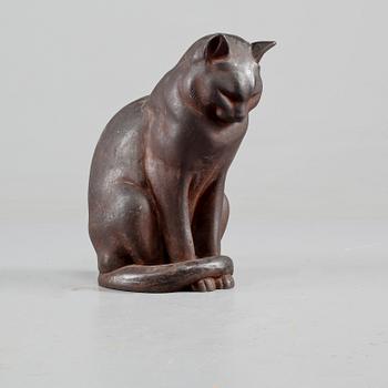 SKULPTUR, gjutjärn, "Jönssons katt", Anders Jönsson, Firma Svenskt Tenn, formgiven 1915.