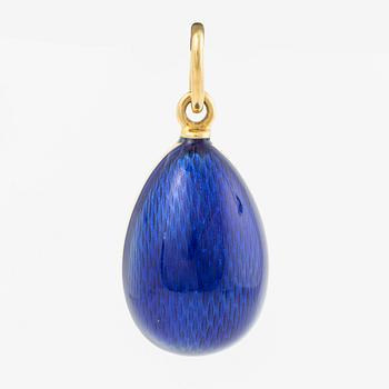 Pendant in 18K gold with enamel, Victor Mayer.