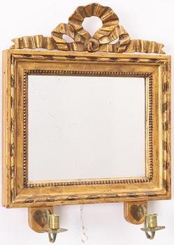 Pair of Gustavian mirror sconces, circa 1800.