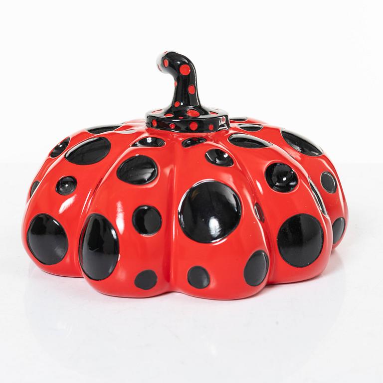 Yayoi Kusama, after, object/multiple, "Red Pumpkin", published by Benesse Holdings Inc, Naoshima, Japan.