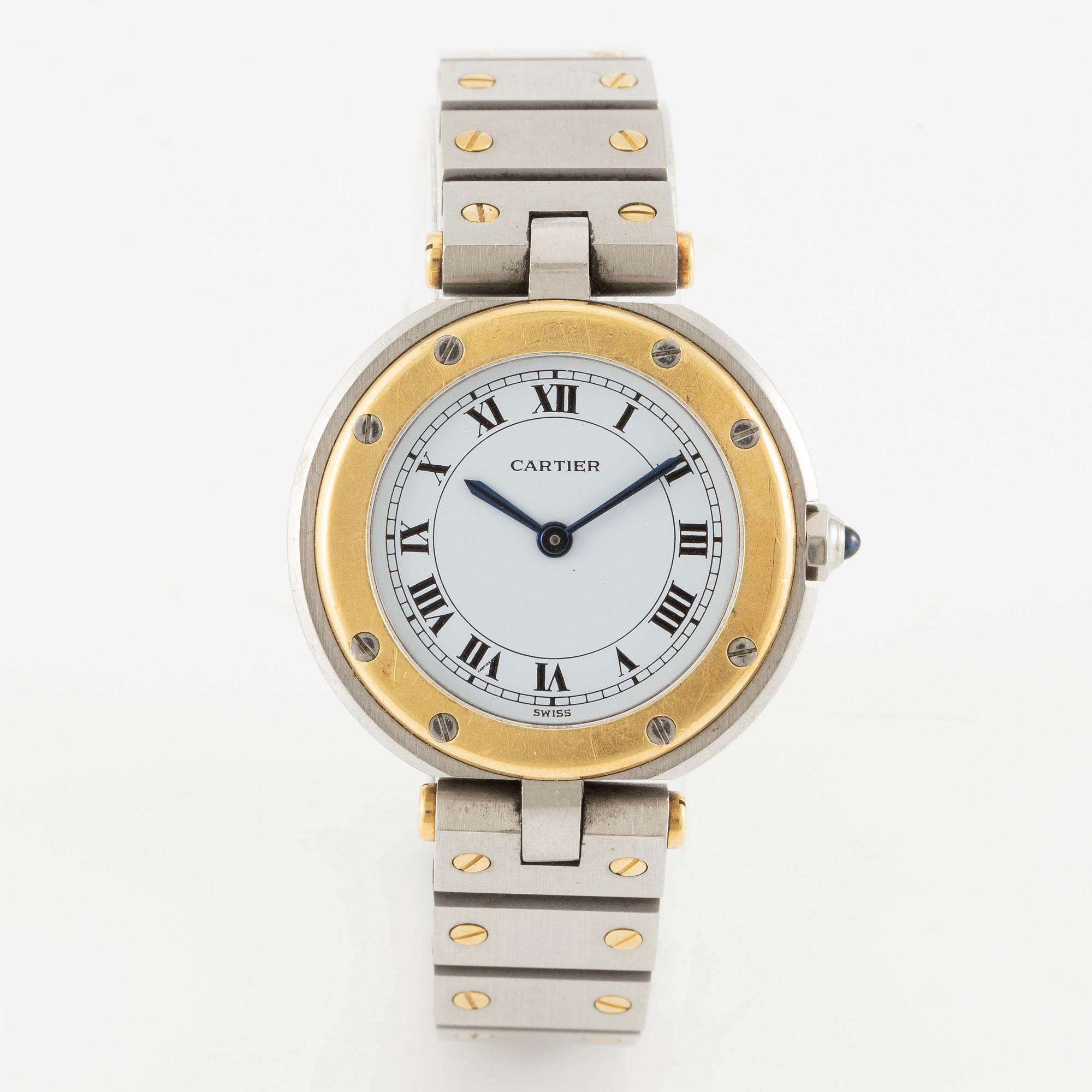 Cartier, Santos, Vendôme, wristwatch, 27.5 mm.