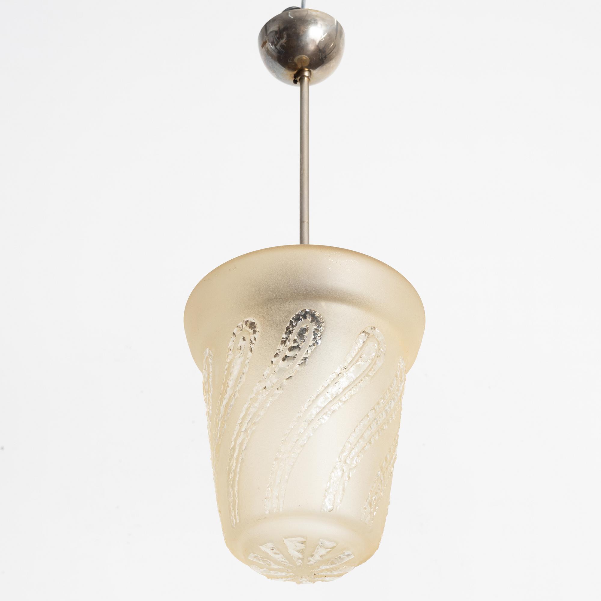 Ceiling lamp, Swedish Modern, 1940s.