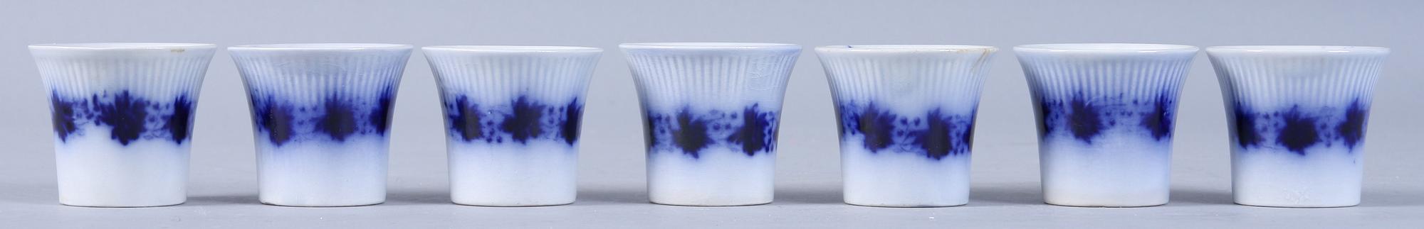 SERVIS, 100 delar, flintgods, "Vinranka", Arhur Percy, Gefle.