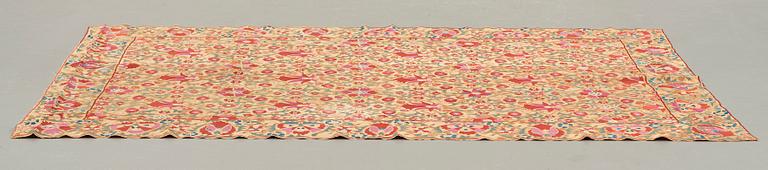 ANTIKT UZBEKISTANSKT SUZANIBRODERI, ca 230,5 x 160 cm.
