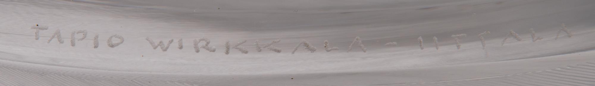 A "Leaf" dish signed Tapio Wirkkala Iittala.