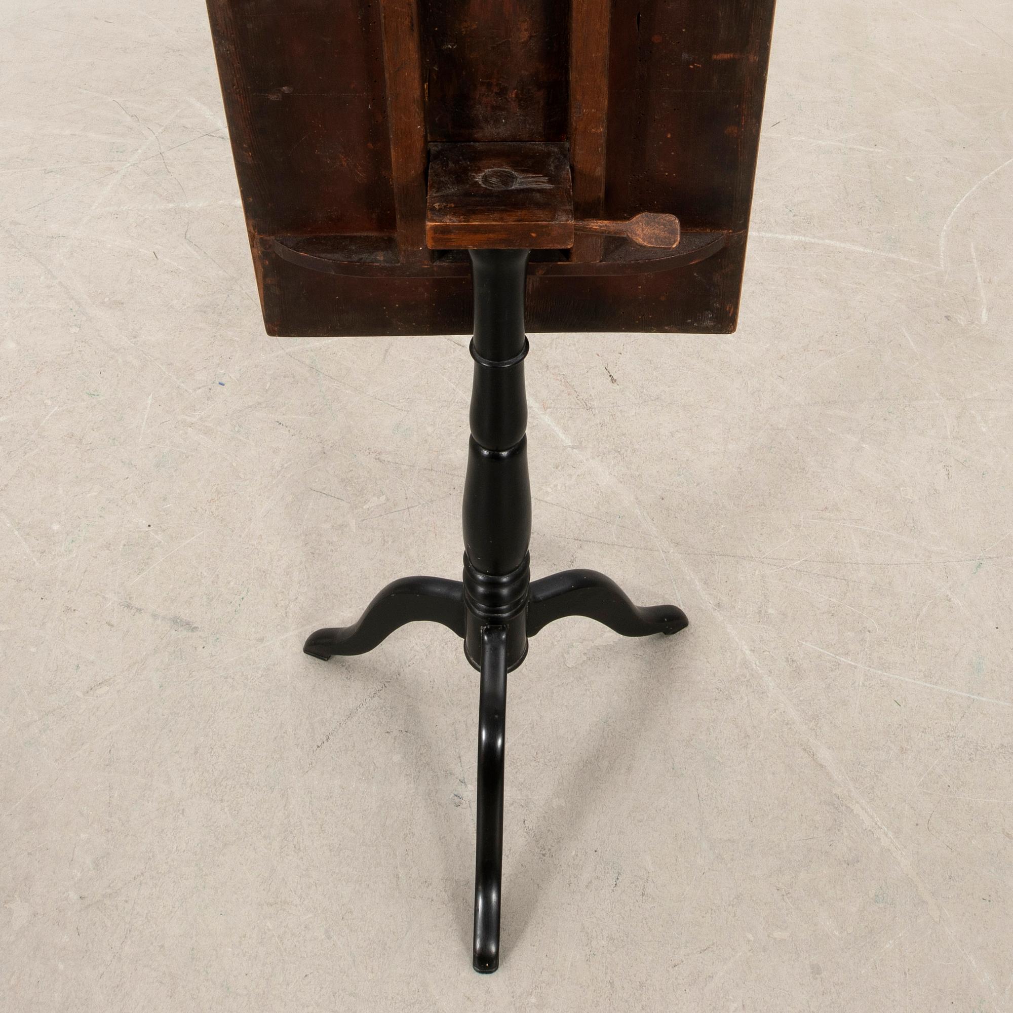 Fällbord, Mälardalen omkring 1800.