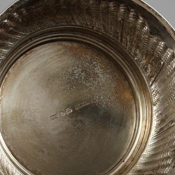 PARTI SILVER, 9 delar, Sverige samt svenska importstämplar, omkring 1900-talets mitt, vikt 457 gram.