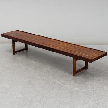 TORBJØRN AFDAL, a 'Krobo' palisander bench from Mellemstrands Trevaruindustri, Norway, 1960's/70's.