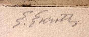 ERIK EKROTH, etsningar, 12 st, sign.