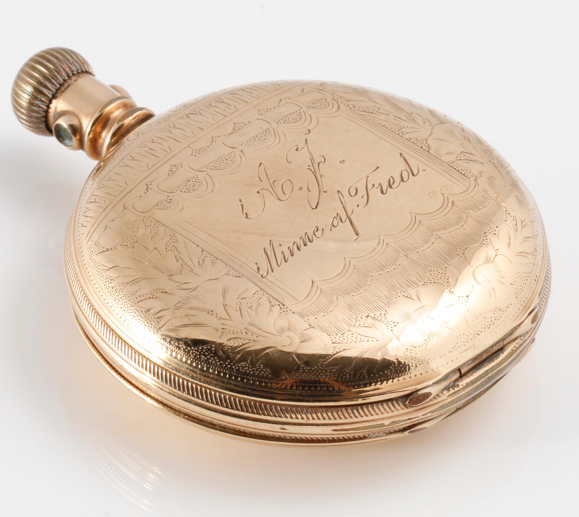 FICKUR, gulddoublé, Elgin Natl Watch Co, 1900-talets första hälft.