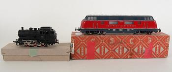 LOK, 2 st, Märklin med originalkartong.