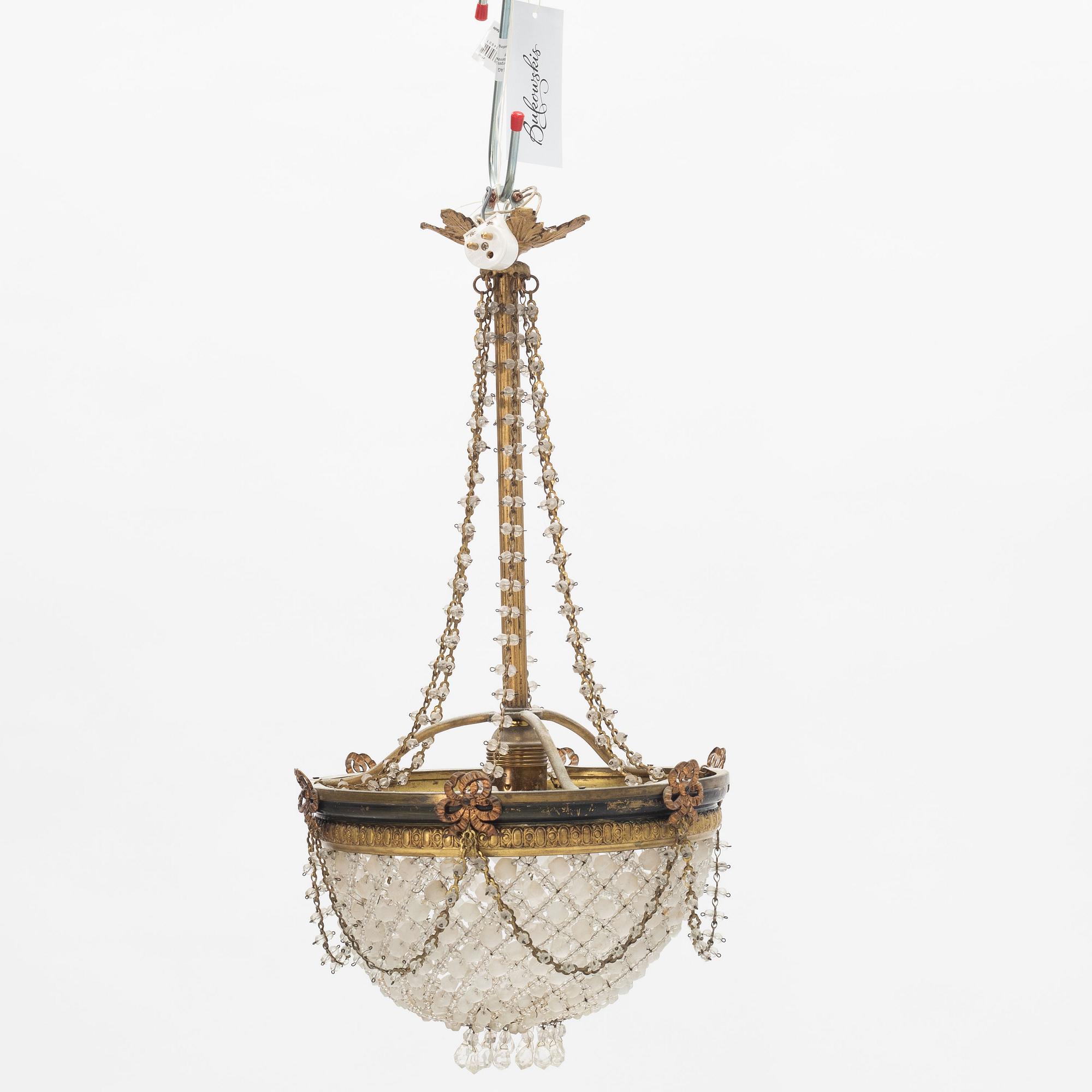 A ceiling light, early 20th Century.