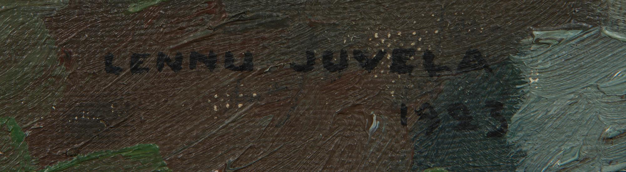 Lennu Juvela, Maisema Porkkalan kylästä.