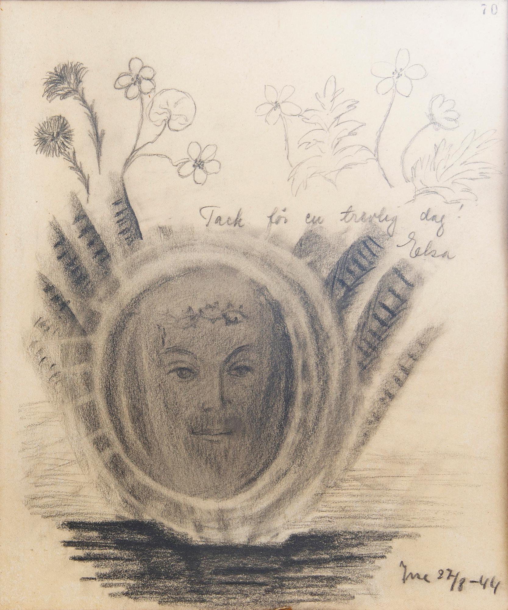 Esaias Thorén, two drawings, signed -34 & -44.