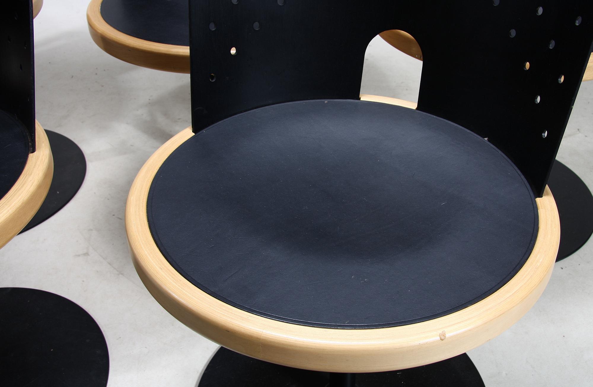 STOLAR, 6 st, "Hövding", Blå station design Börge Lindau.