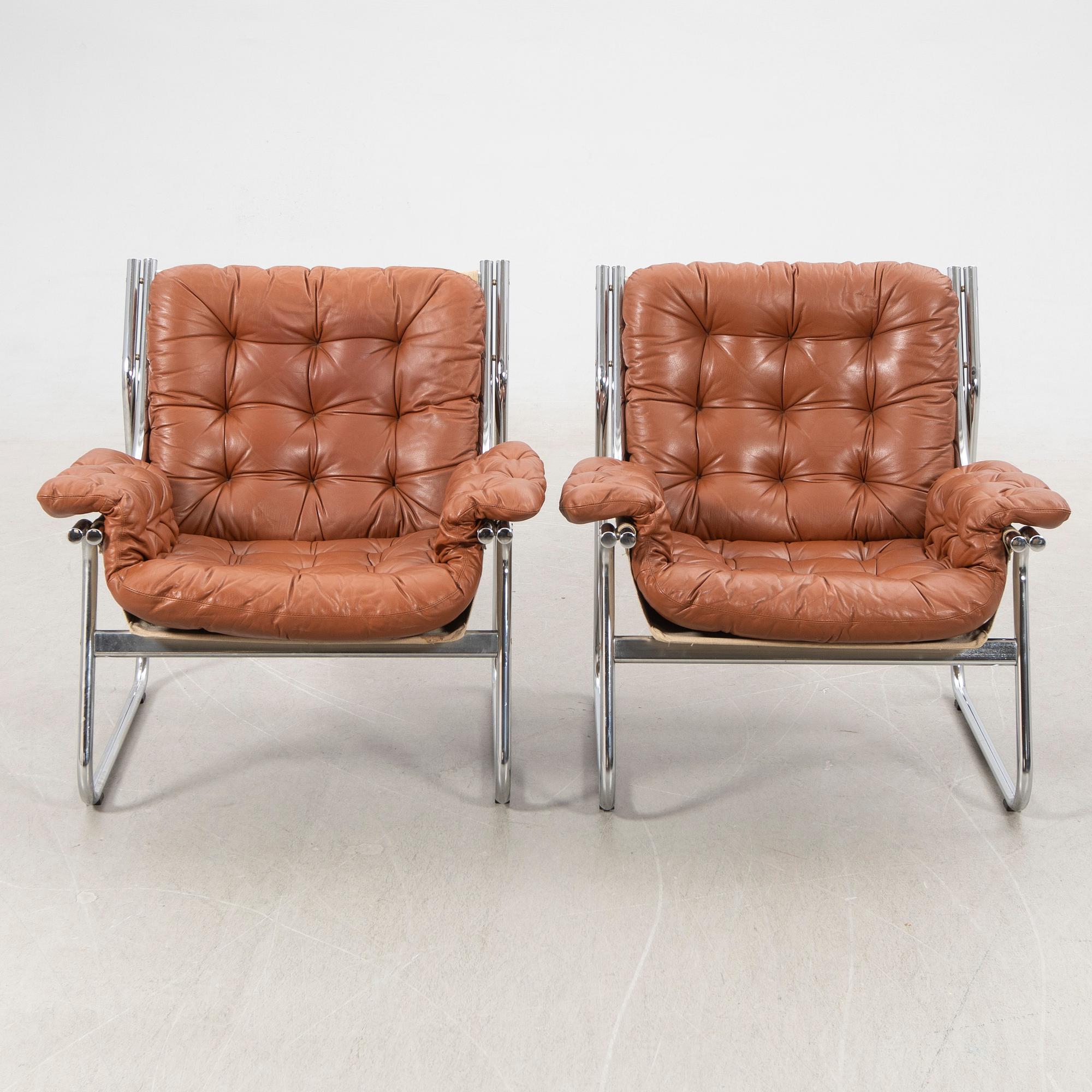 John-Bertil Häggström, armchairs, a pair, "Borkum", IKEA, 1970s.