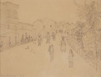 AXEL NILSSON, pencil drawing, signed and dated 1922.