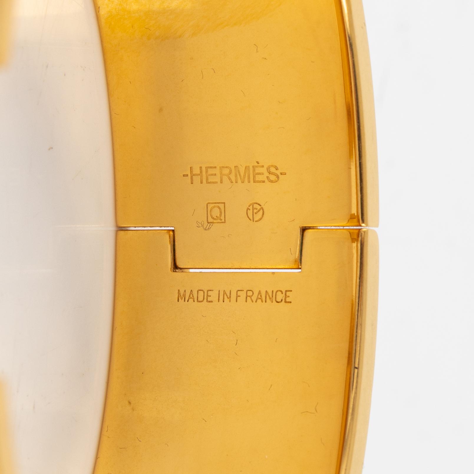 Hermès, armband, "Clic Clac H", GM.