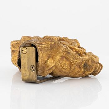 Stig Blomberg, wall sculpture in gilded bronze.