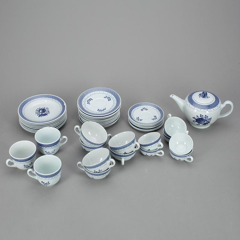 SERVISDELAR, 22 delar, fajans,"Tranquebar", Royal Copenhagen, 1900-tal.