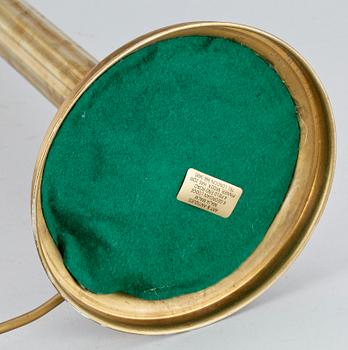 BORDSLAMPA, mässing, England. 1900-talets första hälft.