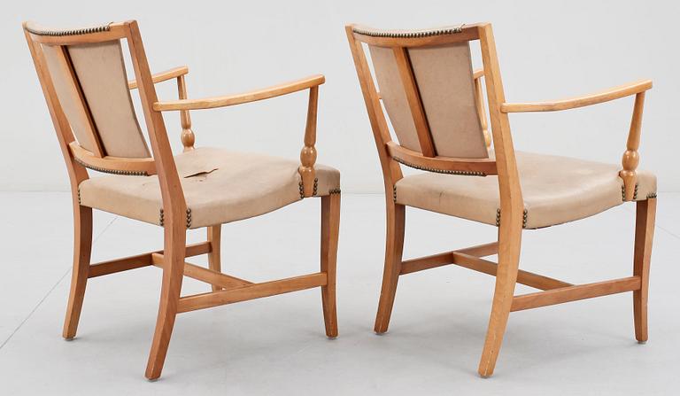 JOSEF FRANK, karmstolar, ett par, Firma Svenskt Tenn.