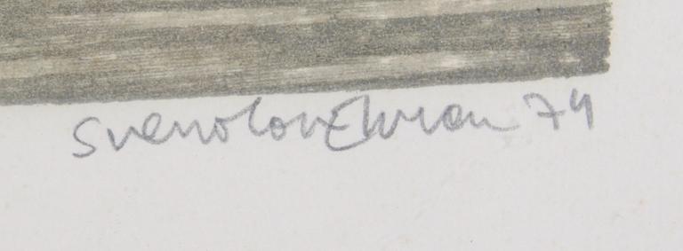 EHRÈN, SVEN OLOV, 2 st, litografier, sign, dat -69,-74, numr 104/310, 35/360.