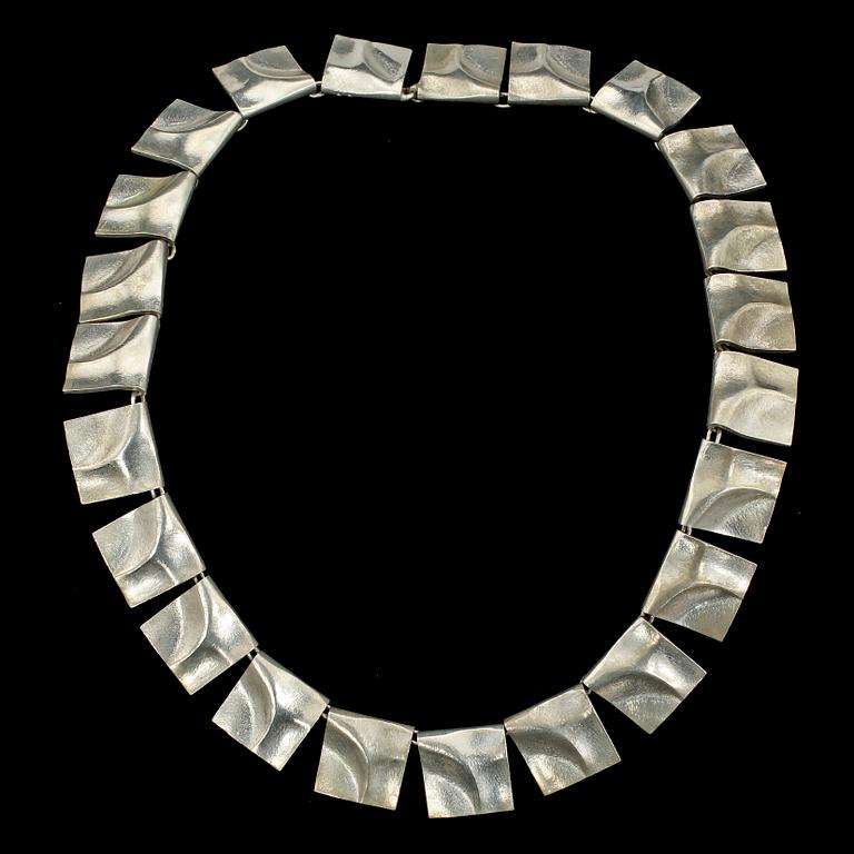 COLLIER, sterlingsilver, Galactic Peaks, Björn Weckström, Lapponia, 1970, importstämplat. Vikt 70 g.