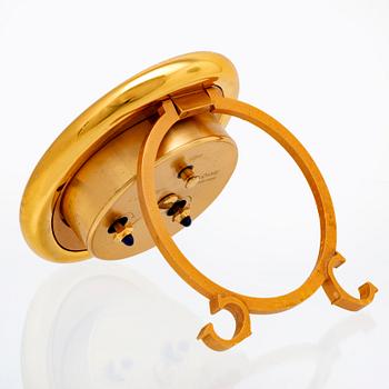 Cartier, bordsur / väckarklocka, 90 x 74 mm.