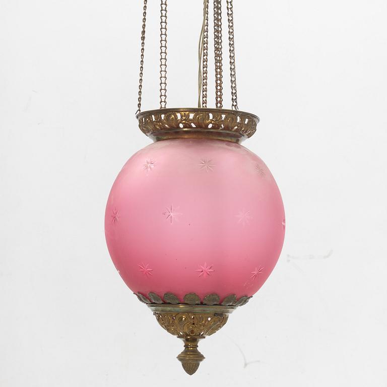 Månskensampel, jugend, omkring år 1900.