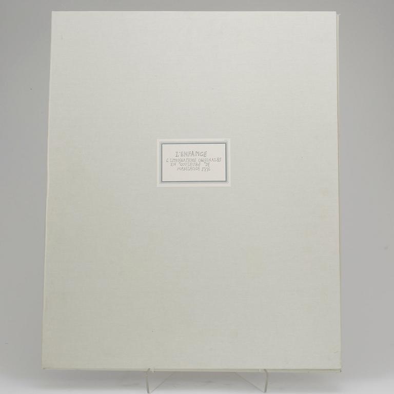 MADELEINE PYK, mapp med 6 st färglitografier, sign o numr XXI/LXX, Edition Linneaus, Mourlot, 1977.