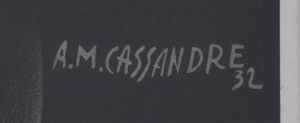 ADOLPHE MOURON CASSANDRE, lithographic poster.