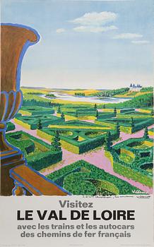 BERNARD VILLEMOT SAMT JEAN JACQUELIN, färglitografiskt tryck samt affisch, Hubert Baille, Paris.