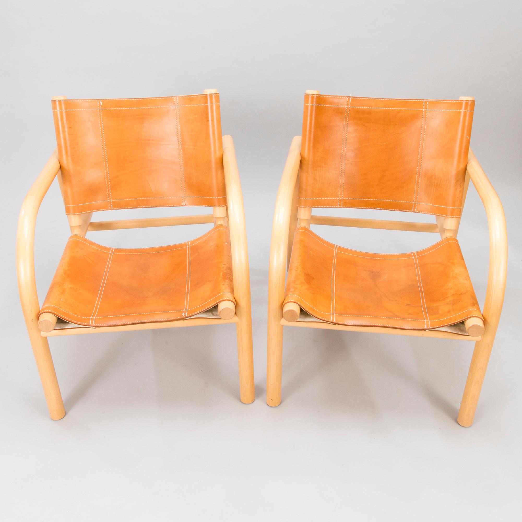 BEN AF SCHULTEN, KARMSTOLAR, ETT PAR, modell 411, Artek, 1990-tal.