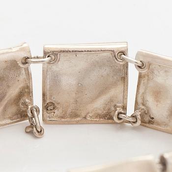 Björn Weckström, bracelet, converted from the necklace "Galactic Peaks", silver, Lapponia 1981.
