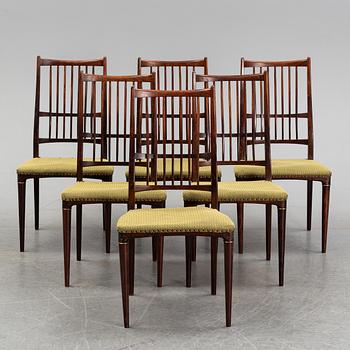 A 7 piece dining group by Svante Skogh, Seffle Möbelfabrik, Säffle, 1950's/60's.