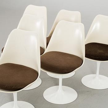 A swt of six Eero Saarinen Tulip chairs for Knoll International.