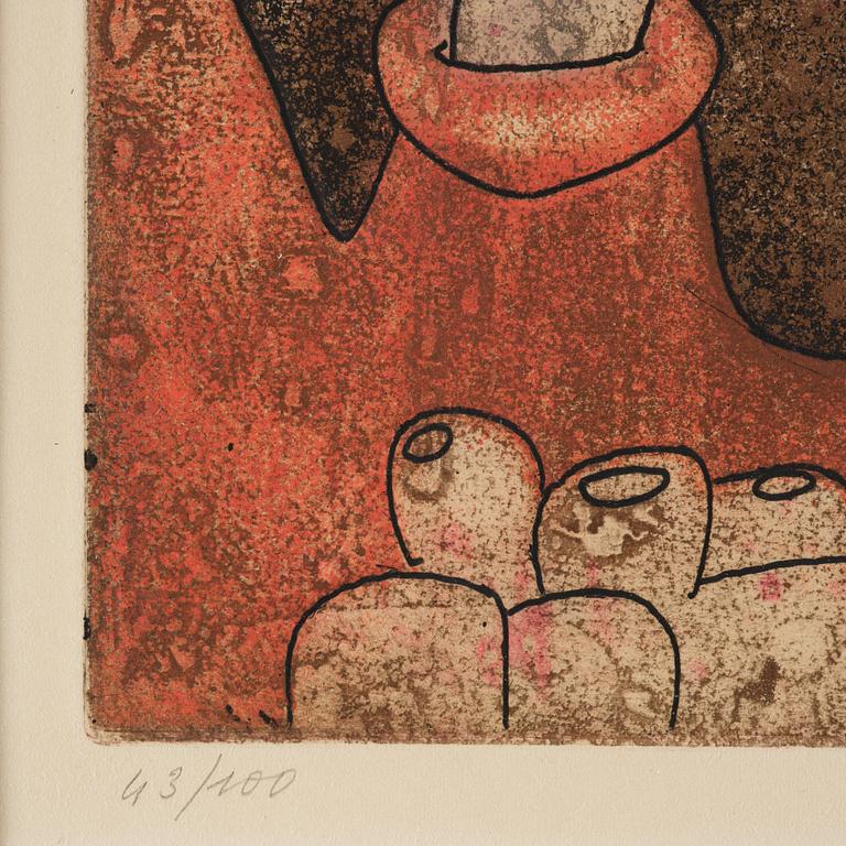 Roberto Matta, Utan titel from: "Hommage aux Prix Nobel" (Nobelprismappen).