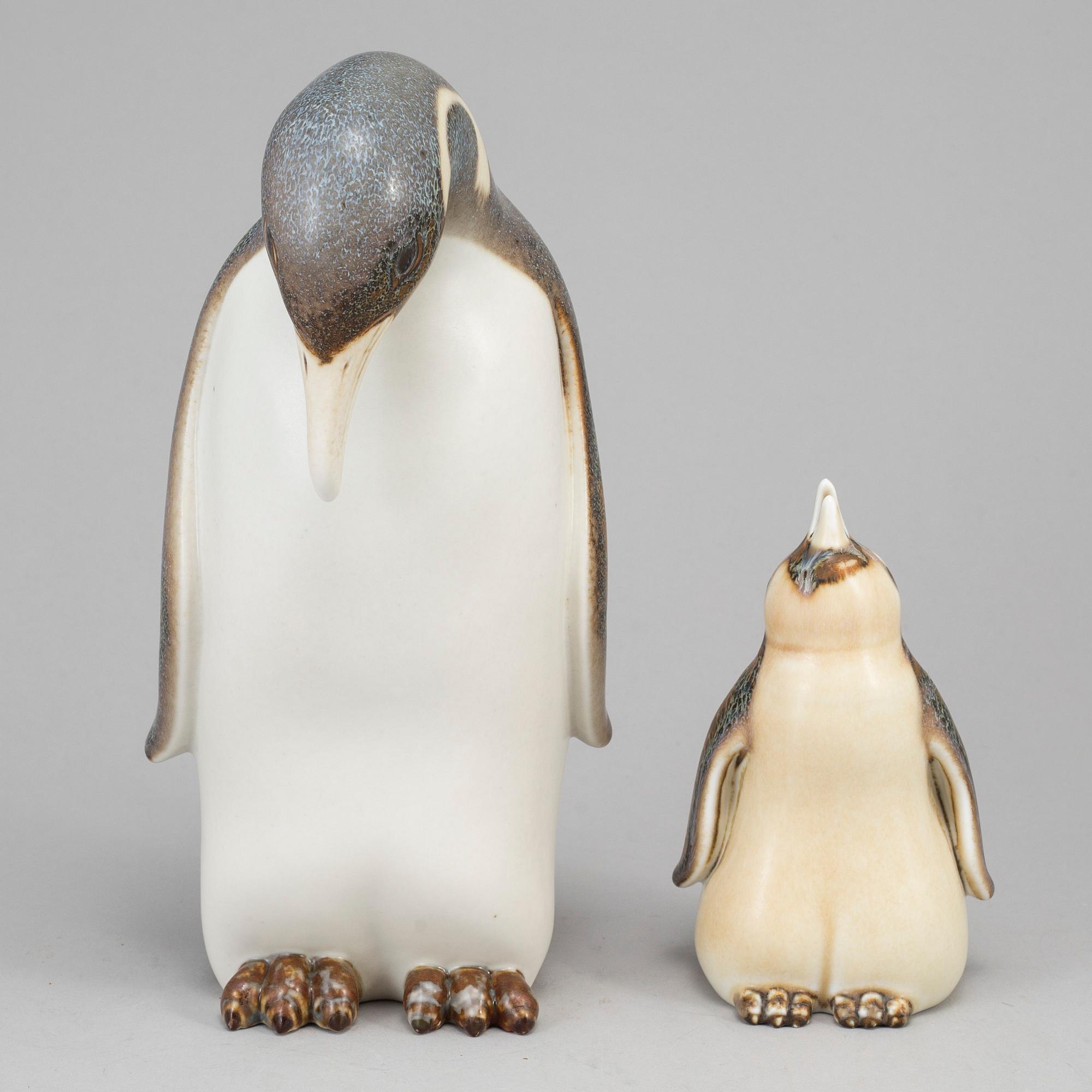 GUNNAR NYLUND, figuriner, 2 st, stengods, Rörstrand.