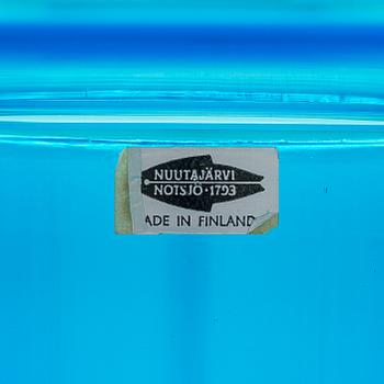 Oiva Toikka, A 'Lighthouse' glass vase/candlestick, signed Nuutajärvi Notsjö.