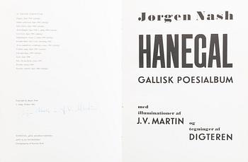 JÖRGEN NASH, "Hanegal-Gallisk poesialbum", illustration av J.V.Martin och tekning av Digteren. Numrerad 599/750.