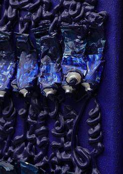 Arman (Armand Pierre Fernandez), ”Monochrome accumulation no 2505 (Ultramarin blue)”.