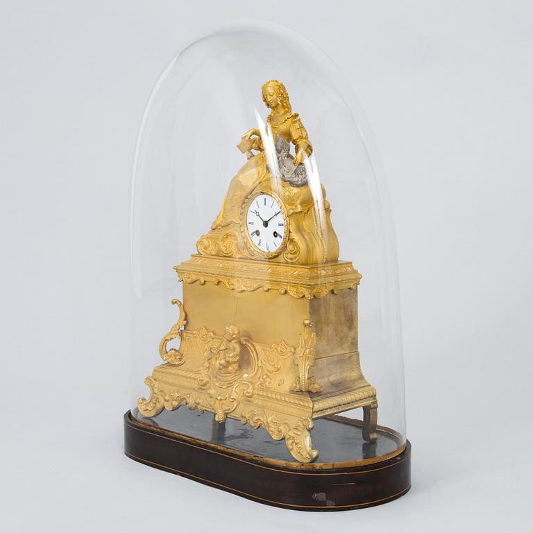 A neo-rococo mantel clock marked S Marti et Cie, France, mid-19th century.