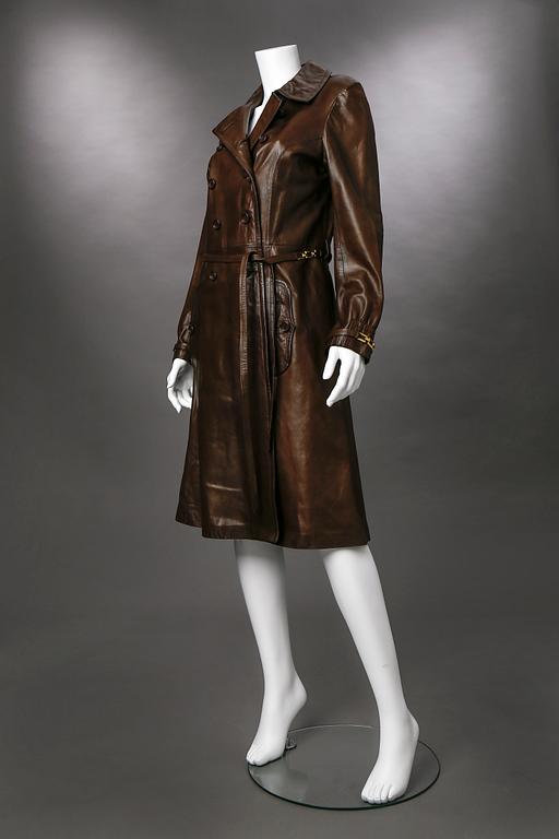 LEATHER COAT, Greta Garbo.