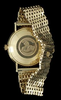 HERRARMBANDSUR, guld, Omega, Seamaster De Ville. Totalvikt tot ca 75 gram.