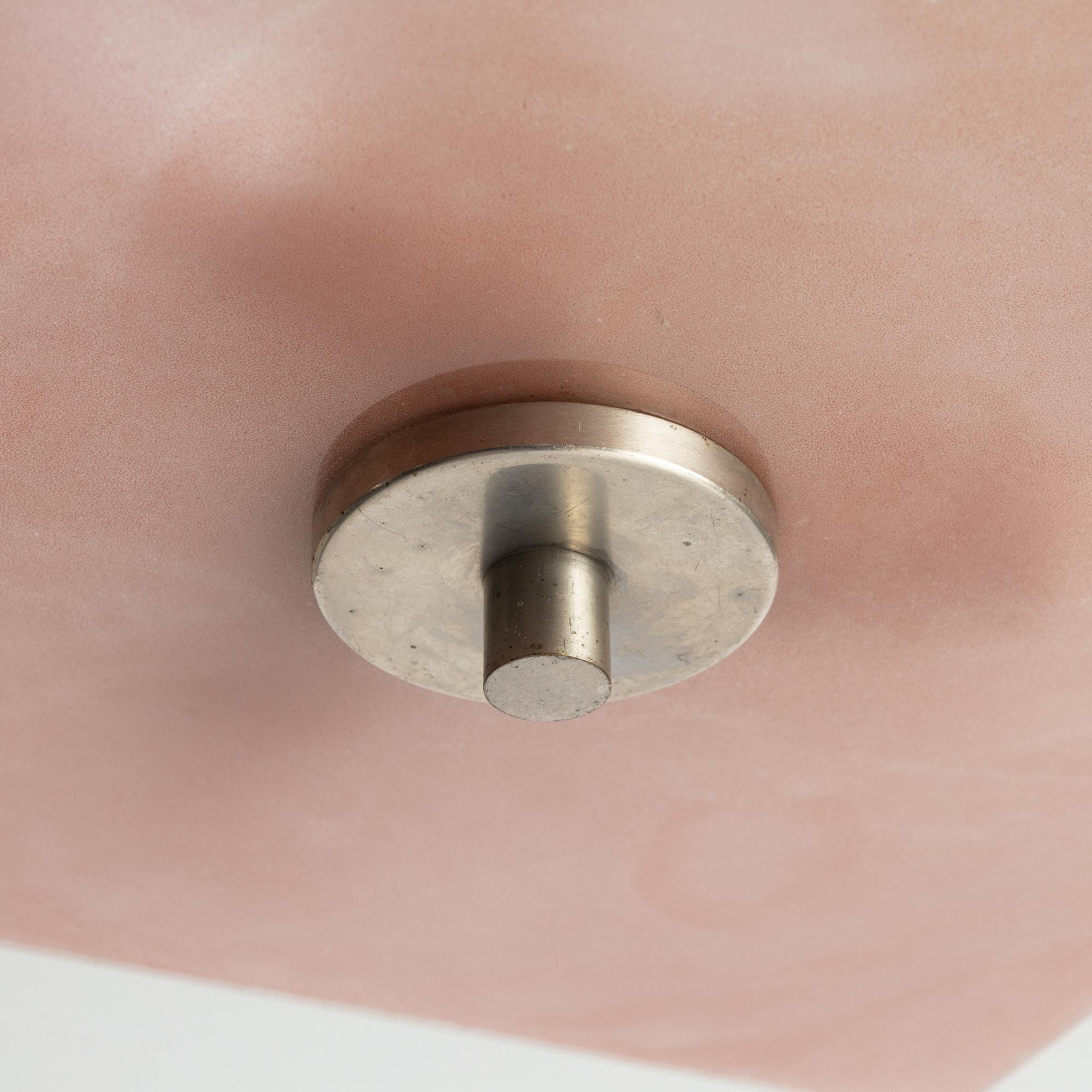 Edward Hald, taklampa, Orrefors, 1930-tal.