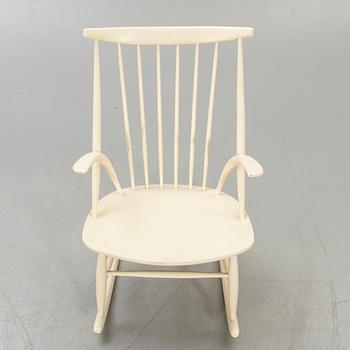 Illum Wikkelsö,  gungstol, för N Eilsersen, Danmark, 1950-60-tal.