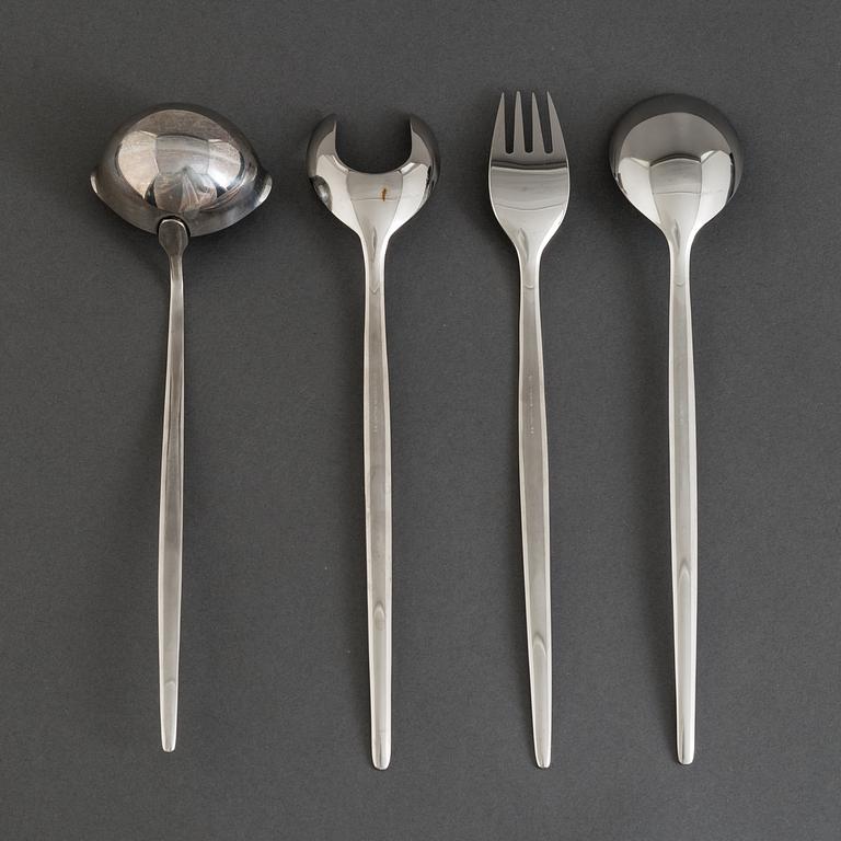 A 'Polar' 162 piece stainless steel cutlery set from Hackman, Finland.